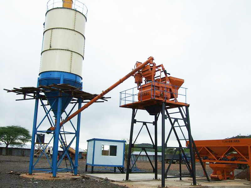 HZS25 concrete batching plant-02