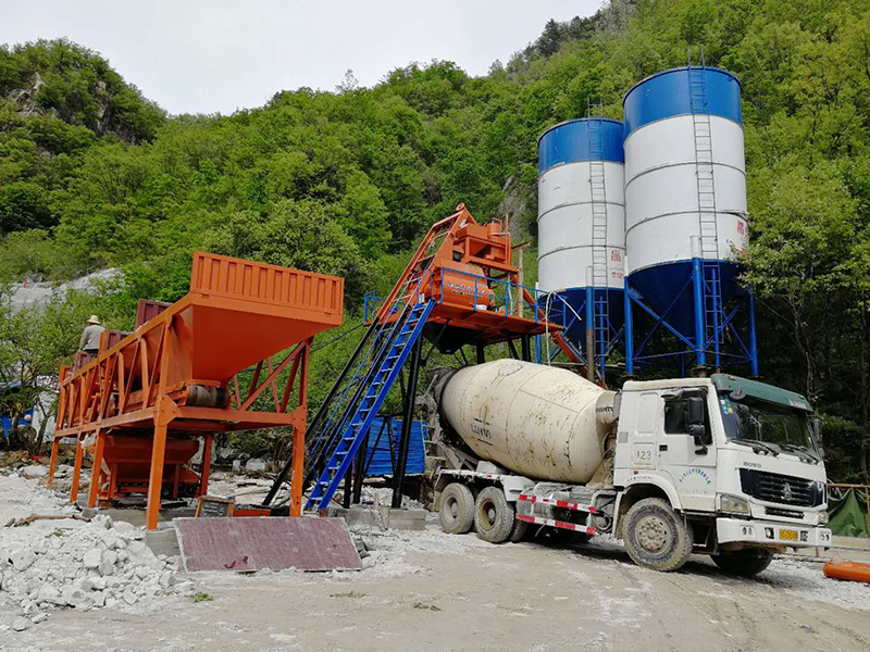 HZS50 concrete batching plant-06