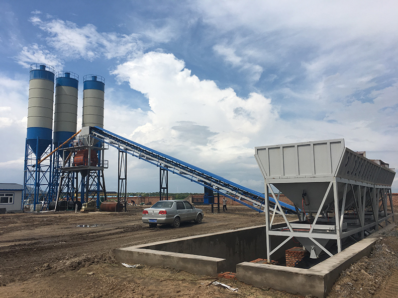 HZS90 concrete batching plant-04