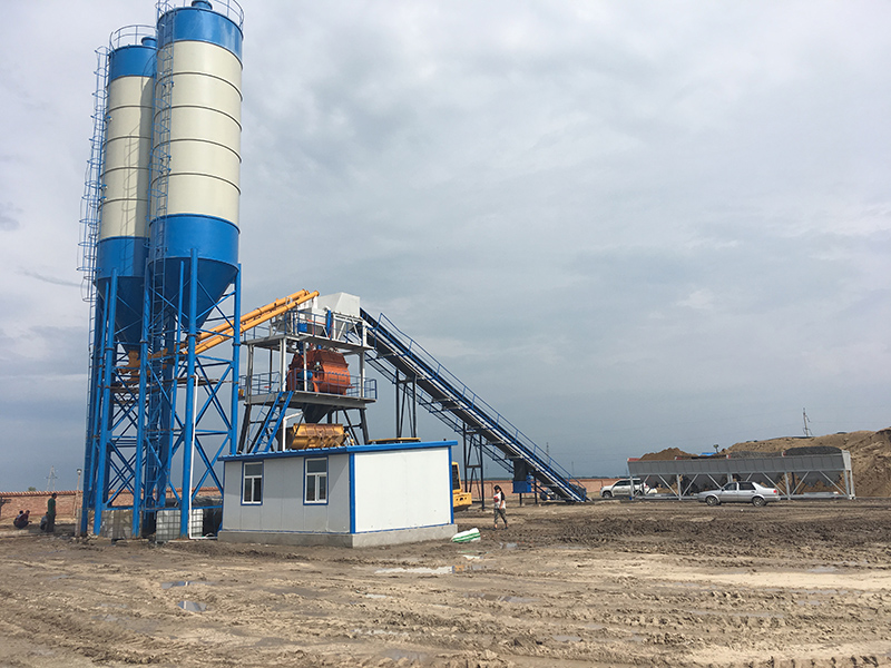 HZS90 concrete batching plant-01