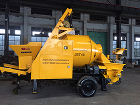 concrete mixer with pump