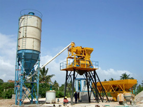 HZS50 concrete batching plant