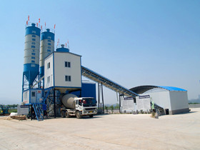 HZS60 concrete batching plant