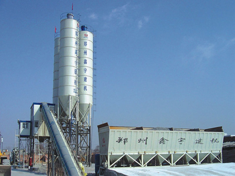 HZS90 concrete batching plant-05