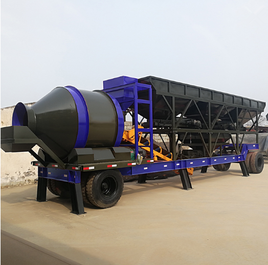 Mobile Concrete Mixing Plant With Drum