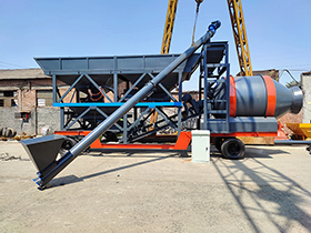 Mobile Concrete Mixing Plant With Drum