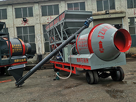 Mobile Concrete Mixing Plant With Drum