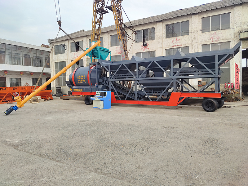 Mobile Concrete Mixing Plant With Drum