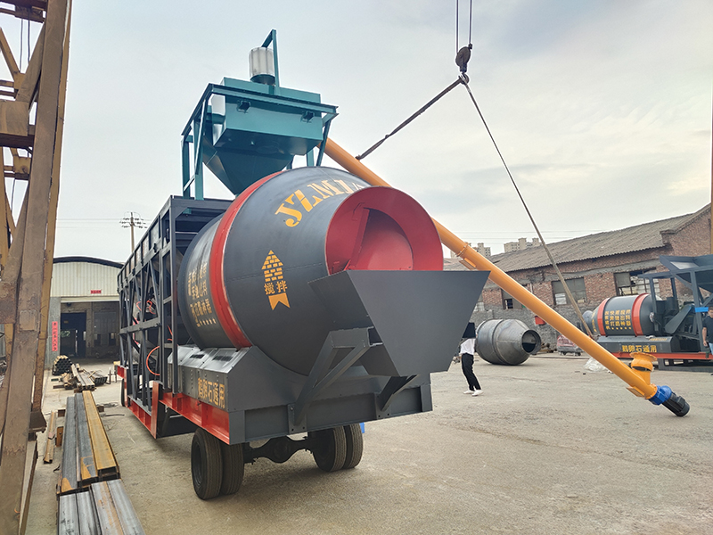 Mobile Concrete Mixing Plant With Drum