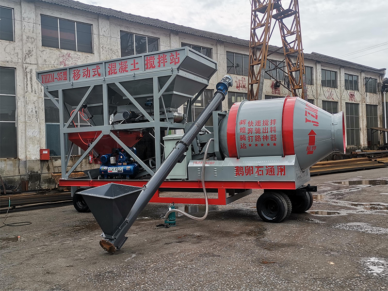 Mobile Concrete Mixing Plant With Drum