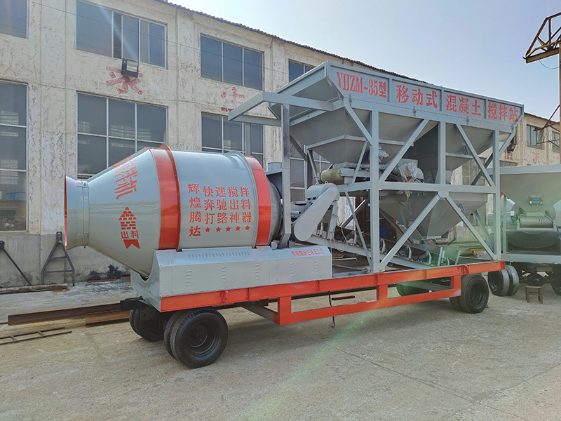 Mobile Concrete Mixing Plant With Drum