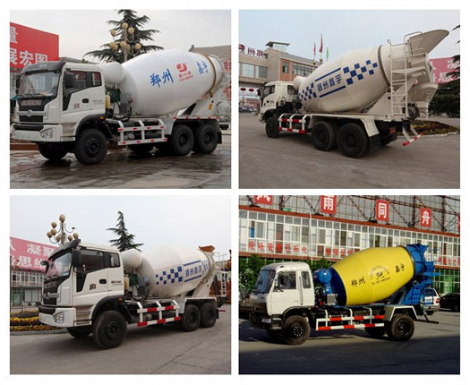 The structure of concrete mixer truck