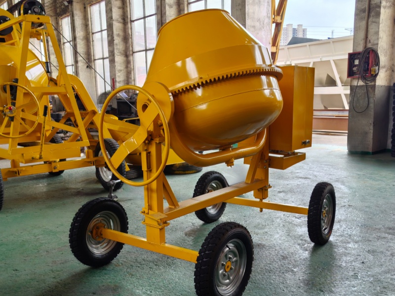 Portable concrete mixer