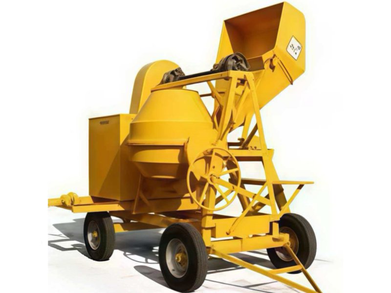Portable concrete mixer with bucket