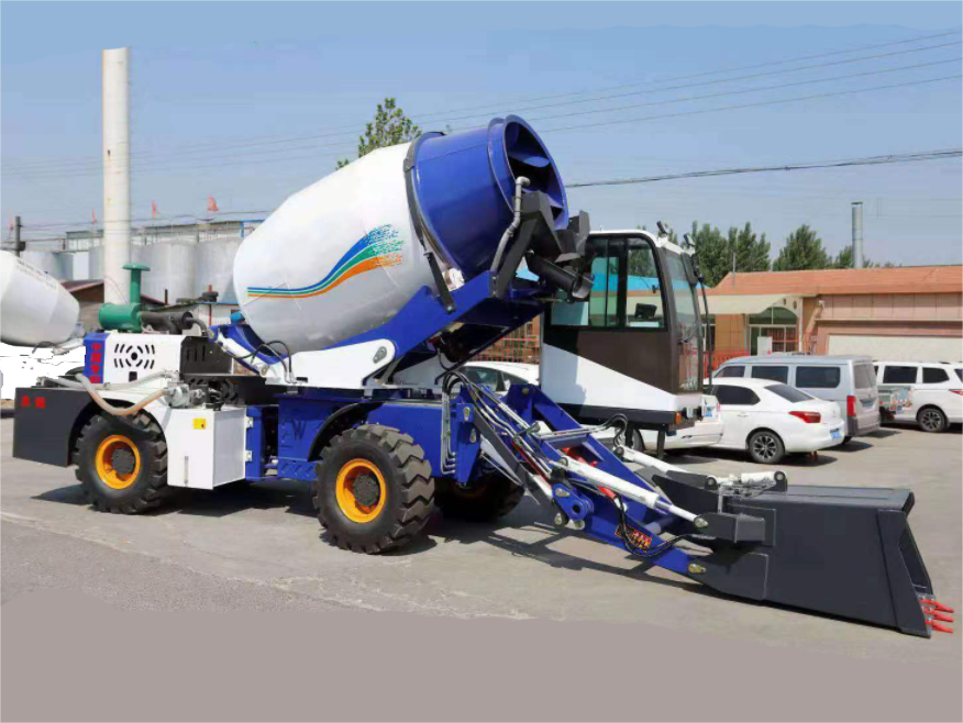 Self Loading Concrete Mixer Truck