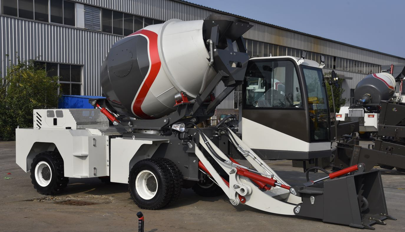 Self Loading Concrete Mixer Truck