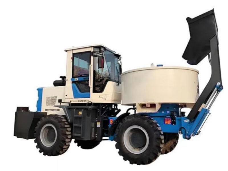 Self Loading Concrete Pan Mixer Truck