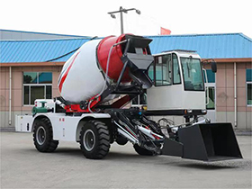 Self Loading Concrete Mixer Truck